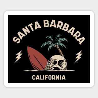 Vintage Surfing Santa Barbara, California Sticker